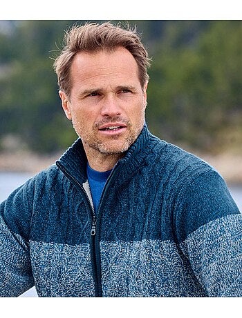 Blouson tricot doublé sherpa mountain - atlas for men