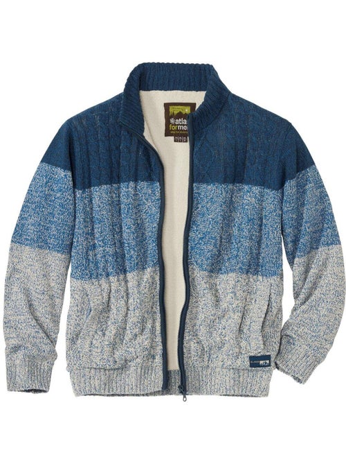 Blouson tricot doublé sherpa mountain - atlas for men - Kiabi Blouson tricot doublé sherpa mountain - atlas for men - Kiabi