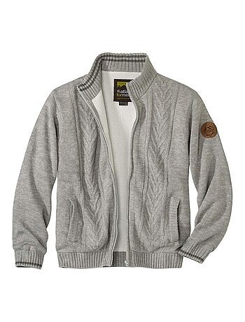 Blouson Tricot Doublé Sherpa Oudoor - ATLAS FOR MEN