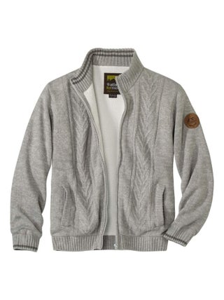 Blouson Tricot Doublé Sherpa Oudoor  - Atlas For Men