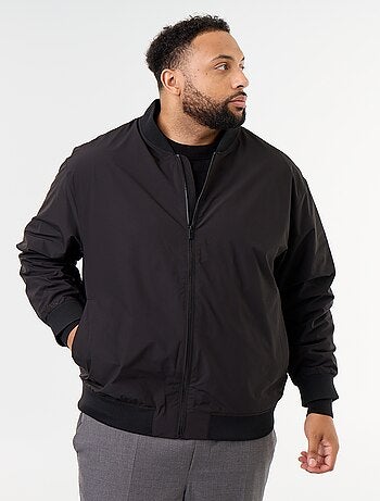 Blouson uni avec ouverture zippée