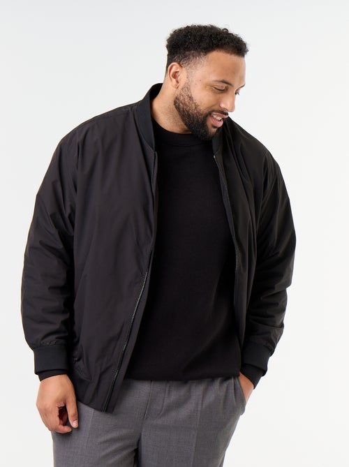 Blouson uni avec ouverture zippée - Kiabi Blouson uni avec ouverture zippée - Kiabi