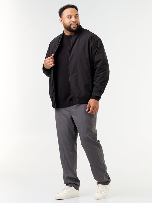 Blouson uni avec ouverture zippée - Kiabi Blouson uni avec ouverture zippée - Kiabi