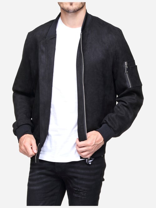 Blouson uni en suédine - Frilivin - Kiabi