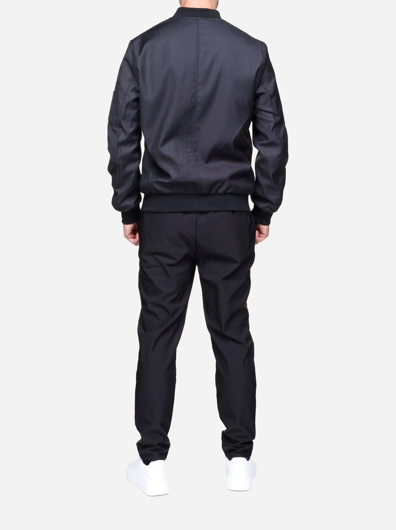 Blouson uni Noir - Kiabi