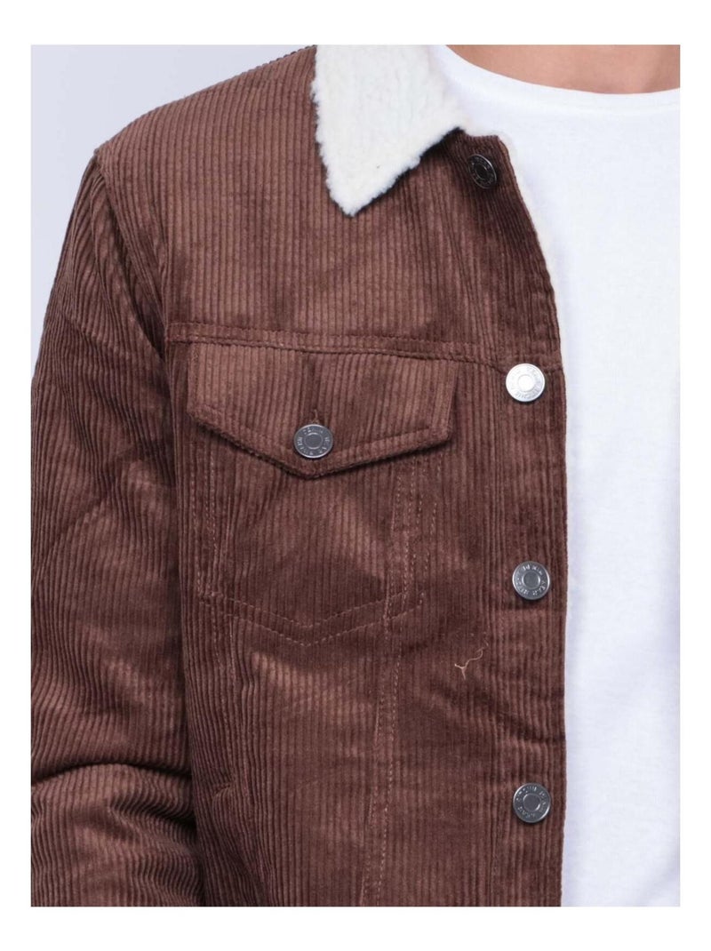 Blouson velours ZUCKY Marron - Kiabi