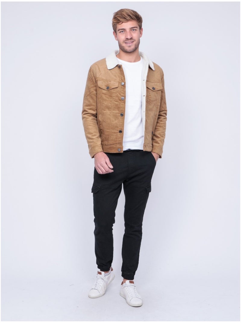 Blouson velours ZUCKY Marron glacé - Kiabi