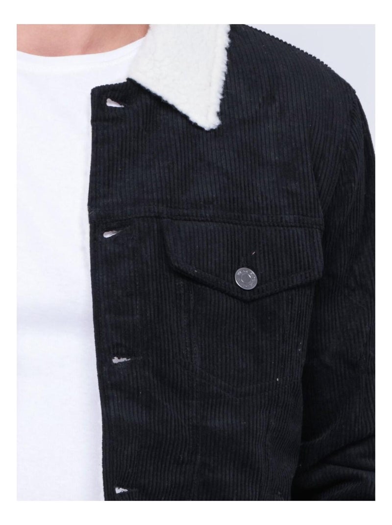 Blouson velours ZUCKY Noir - Kiabi