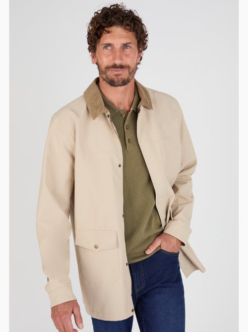 Blouson zippé col velours - Damart - Kiabi