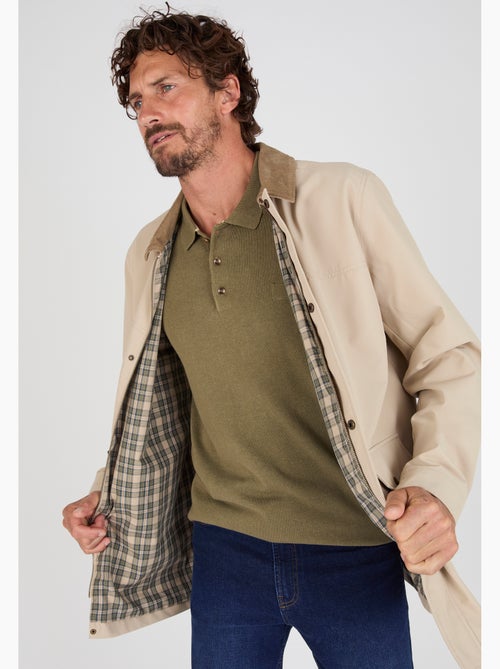 Blouson zippé col velours - Damart - Kiabi