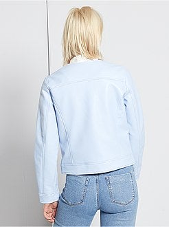 Blouson zippé en simili - Kiabi