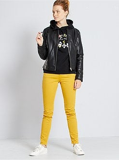 Blouson zippé en simili - Kiabi