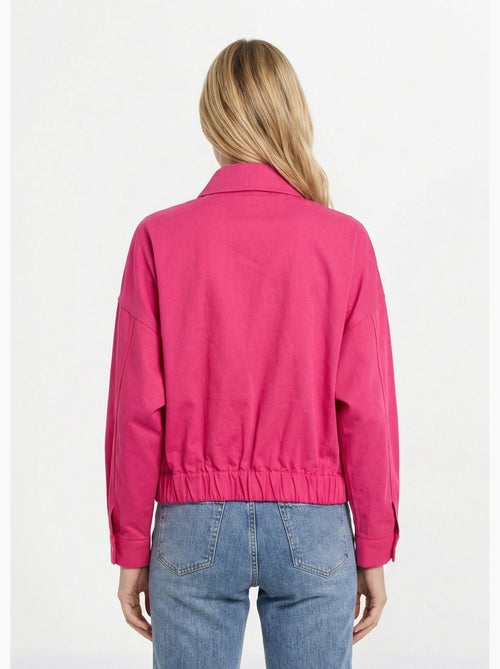 Blouson zippé en toile, taille resserrée - AFIBEL - Kiabi