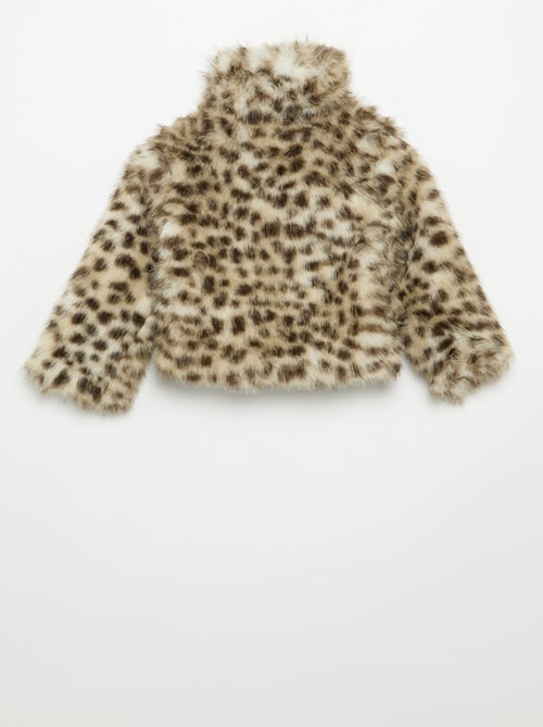Blouson zippé imitation fourrure - Kiabi Blouson zippé imitation fourrure - Kiabi