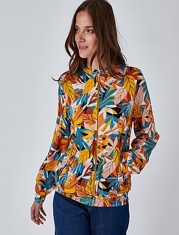 Blouson zippé imprimé - damart