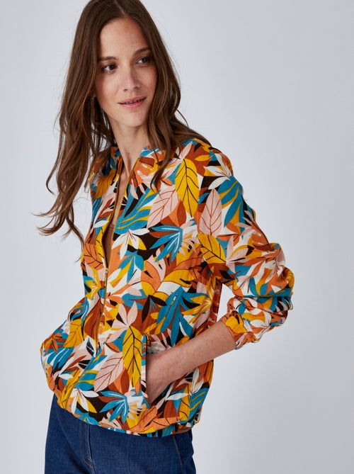 Blouson zippé imprimé - Damart - Kiabi