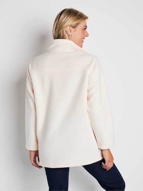 Blouson zippé manches longues polaire - Kiabi