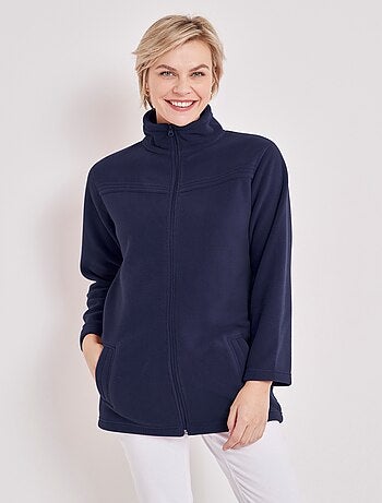 Blouson zippé manches longues polaire