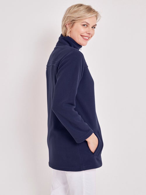 Blouson zippé manches longues polaire - Kiabi Blouson zippé manches longues polaire - Kiabi