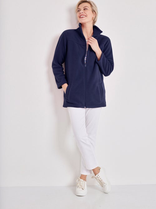 Blouson zippé manches longues polaire - Kiabi Blouson zippé manches longues polaire - Kiabi
