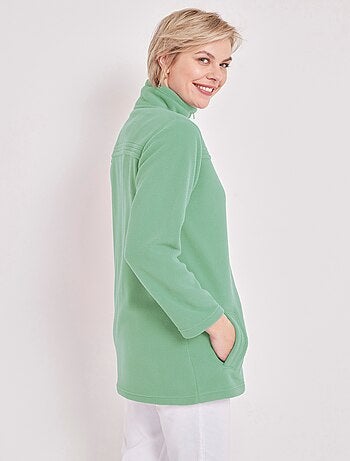 Blouson zippé manches longues polaire