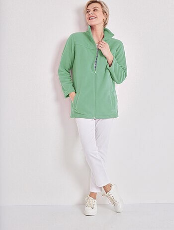 Blouson zippé manches longues polaire