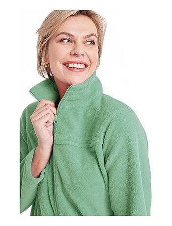 Blouson zippé manches longues polaire