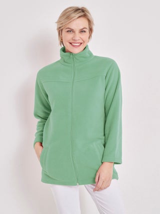Blouson zippé manches longues polaire