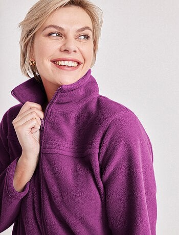 Blouson zippé manches longues polaire