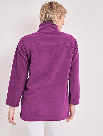 Blouson zippé manches longues polaire