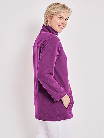 Blouson zippé manches longues polaire