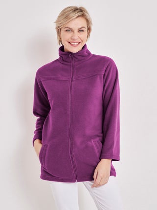 Blouson zippé manches longues polaire