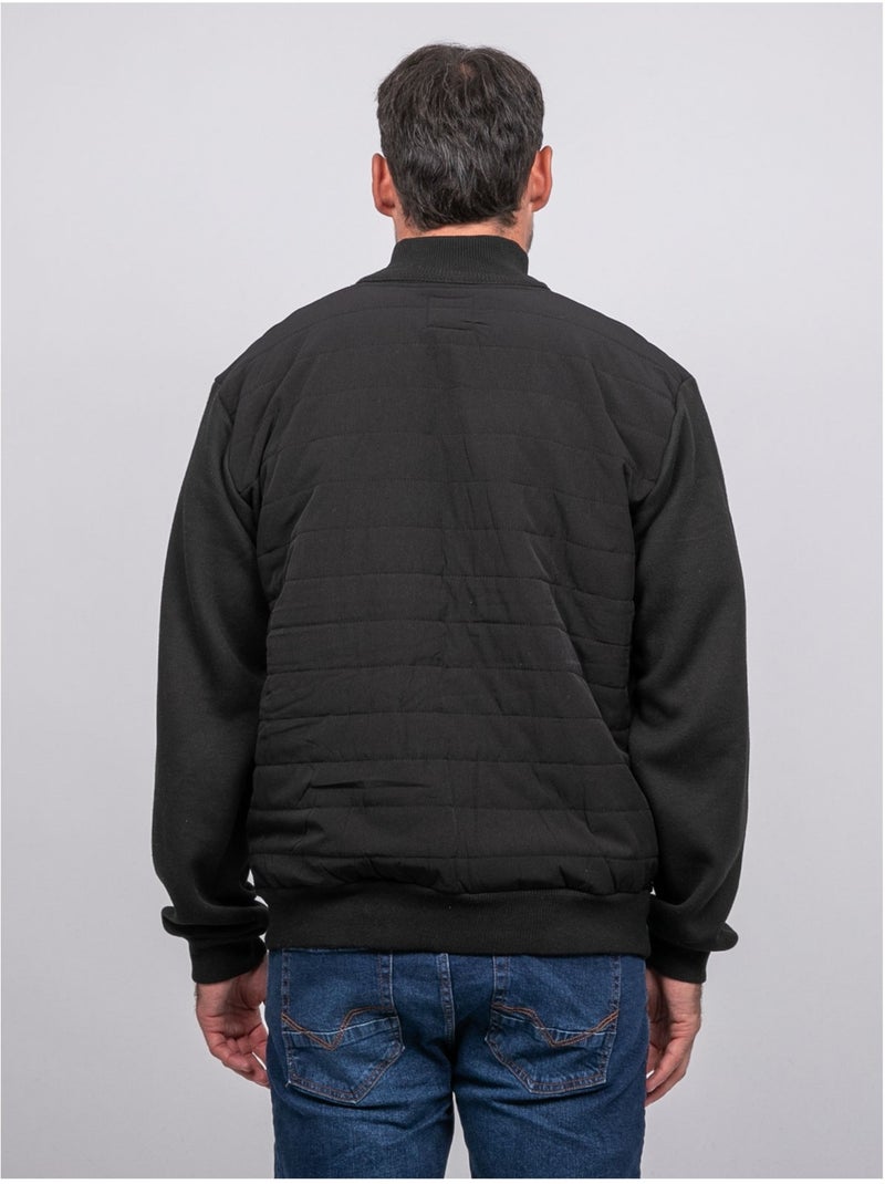 Blouson zippé matelassé zermade gris anthracite - Kiabi
