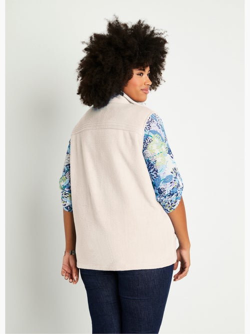 Blouson zippé sans manches polaire - Afibel - Kiabi