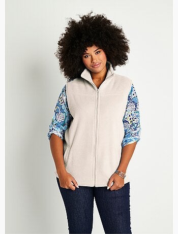 Blouson zippé sans manches polaire - Afibel