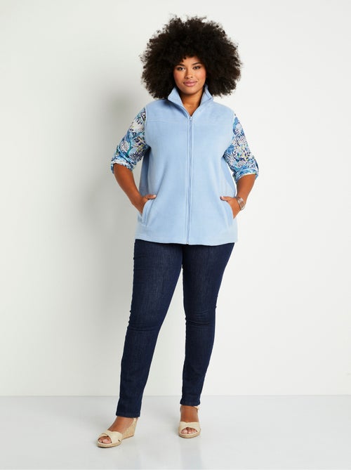 Blouson zippé sans manches polaire - Afibel - Kiabi