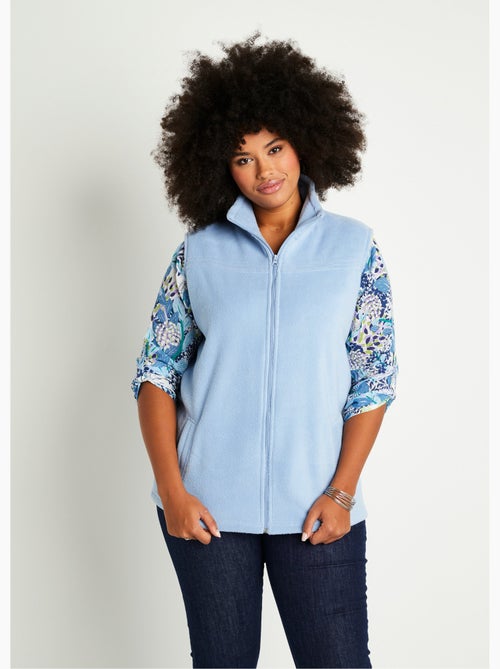 Blouson zippé sans manches polaire - Afibel - Kiabi