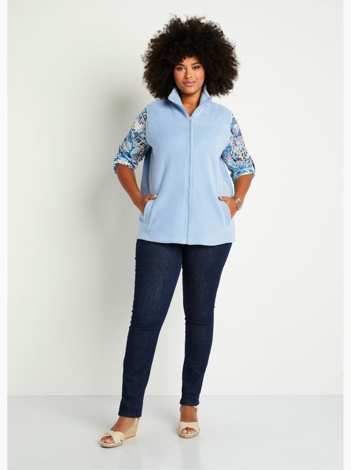 Blouson zippé sans manches polaire - Afibel - Kiabi
