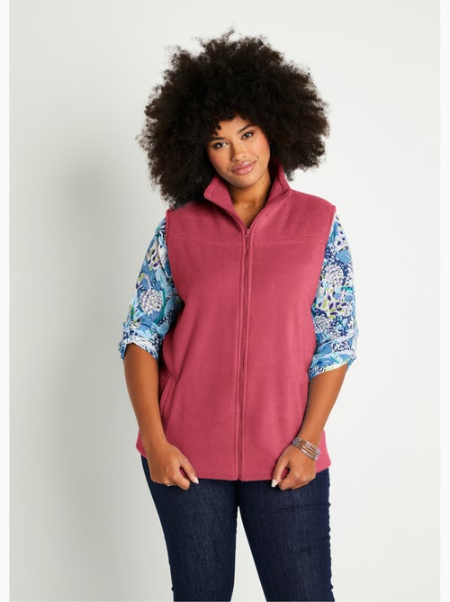 Blouson zippé sans manches polaire - Afibel - Kiabi