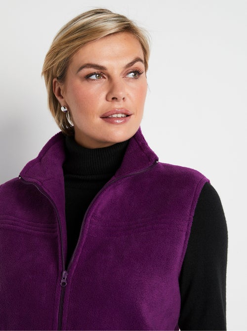 Blouson zippé sans manches polaire - Afibel - Kiabi