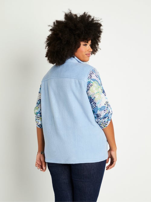 Blouson zippé sans manches polaire - Kiabi