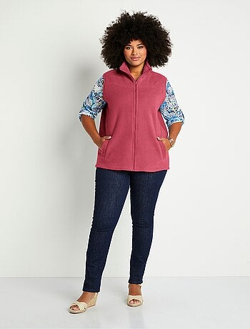 Blouson zippé sans manches polaire