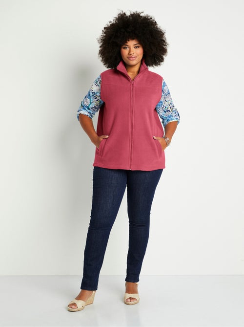 Blouson zippé sans manches polaire - Kiabi