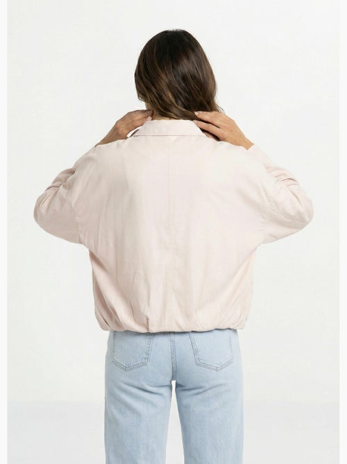 Blouson zippé suédine taille resserrée - AFIBEL - Kiabi