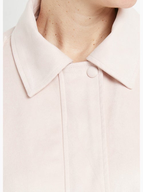 Blouson zippé suédine taille resserrée - AFIBEL - Kiabi