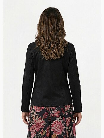 Blouson zippé tissu suédé velouté - Afibel