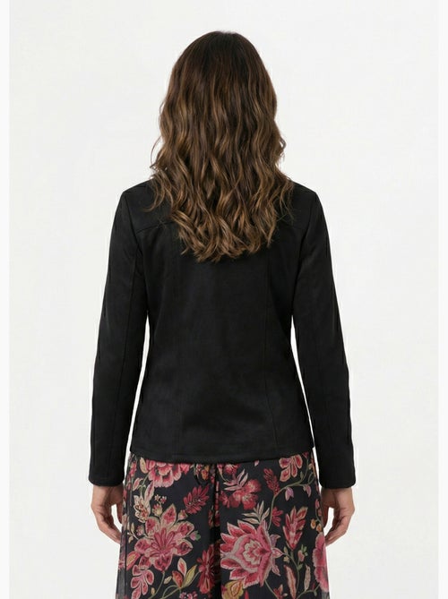 Blouson zippé tissu suédé velouté - Afibel - Kiabi