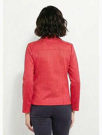 Blouson zippé tissu suédé velouté - Afibel