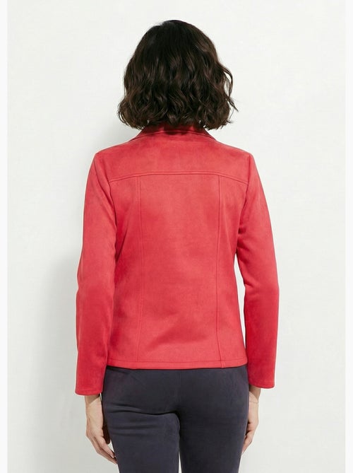 Blouson zippé tissu suédé velouté - Afibel - Kiabi