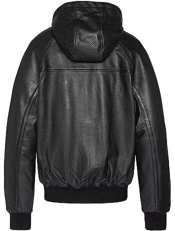 Blousons Homme Schott Cuir Capuche